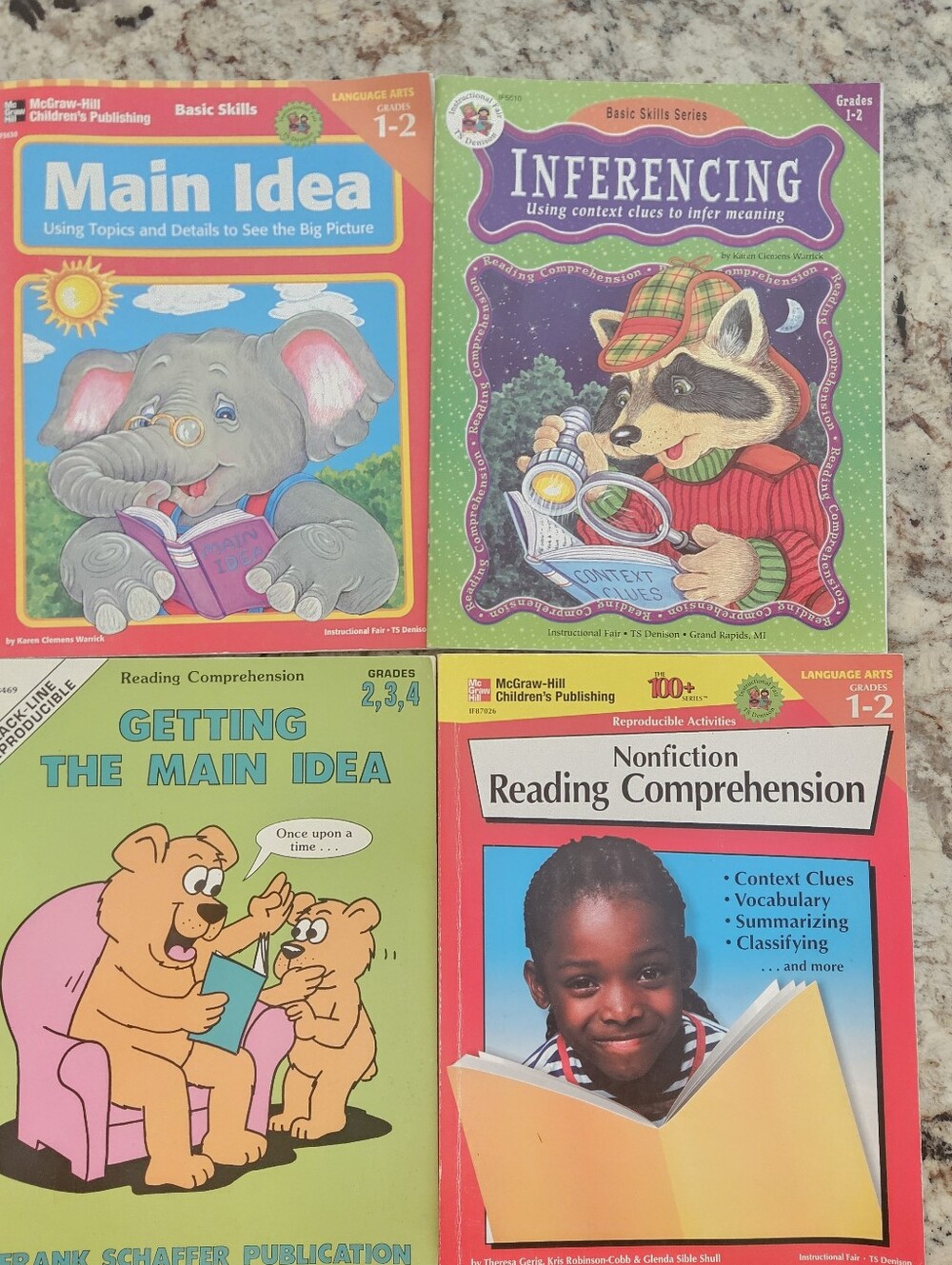 Reading Nonfiction Comprehension Workbooks Grades 1,2 Activities Writing